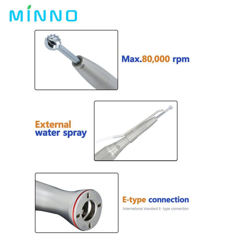 SS Contra-hoek chirurgisch handstuk 0.3Mpa-0.4Mpa E-type handstuk
