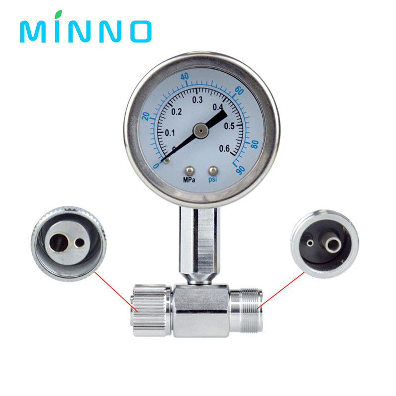 Tandturbine-manometer voor handstuk met hoge en lage snelheid