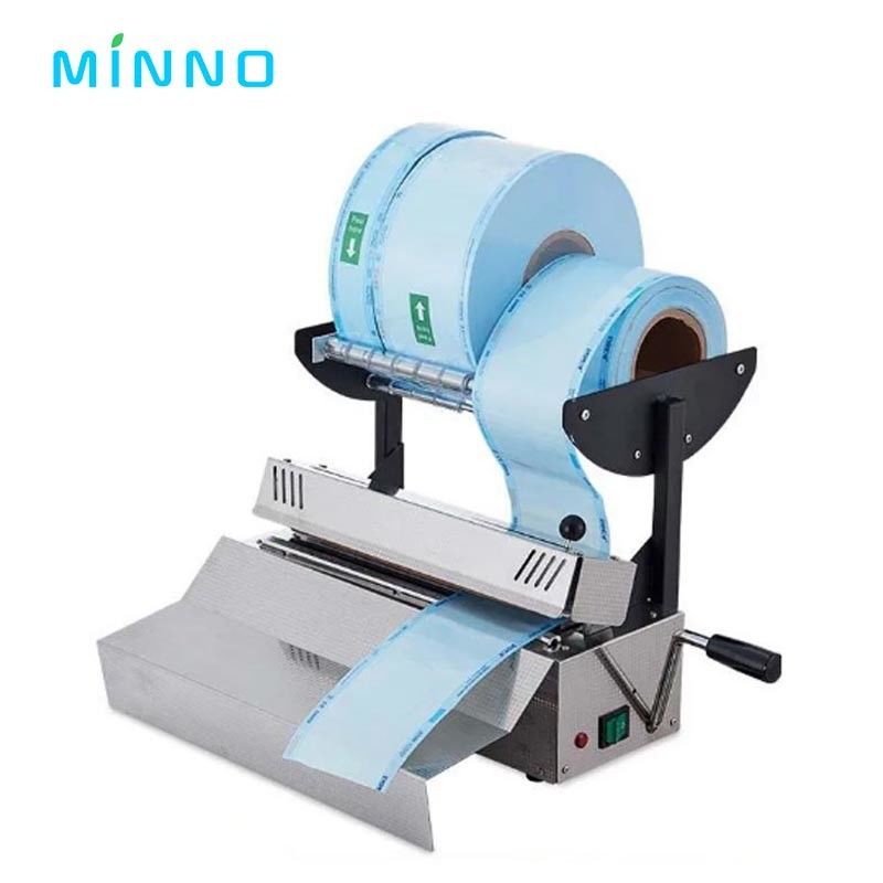 Tandheelkundige afdichting machine voor sterilisatie Pakket medisch afdichter roestvrijstalen machine Sterilisatie zak afdichting