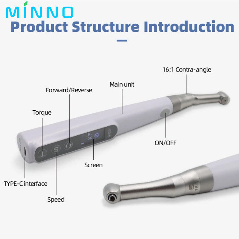 Draagbare elektrische tandheelkundige implantaten koppel sleutel Driver 16/1 Contra Angle Universal Implantat Repair Kit