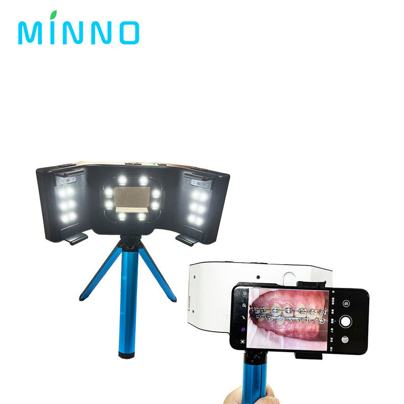 Tandheelkundige fotografie orale vullamp flitsend lichttoevoer heldere omgeving foto macro intraoraal licht tandheelkunde