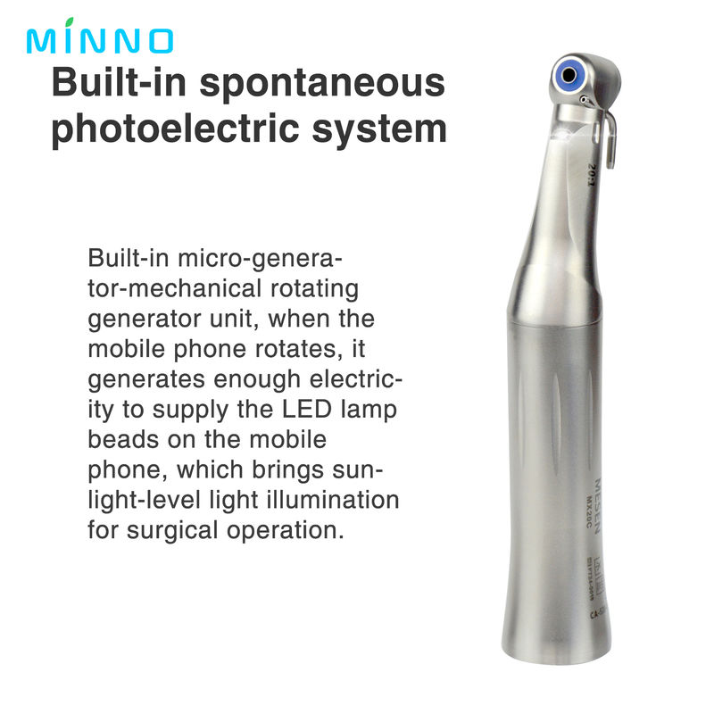 20/1 Implantaten Motor Tegenhoek Externe waterspray Laag snelheidshanddoek Geen LED-boor tandheelkundige gereedschap