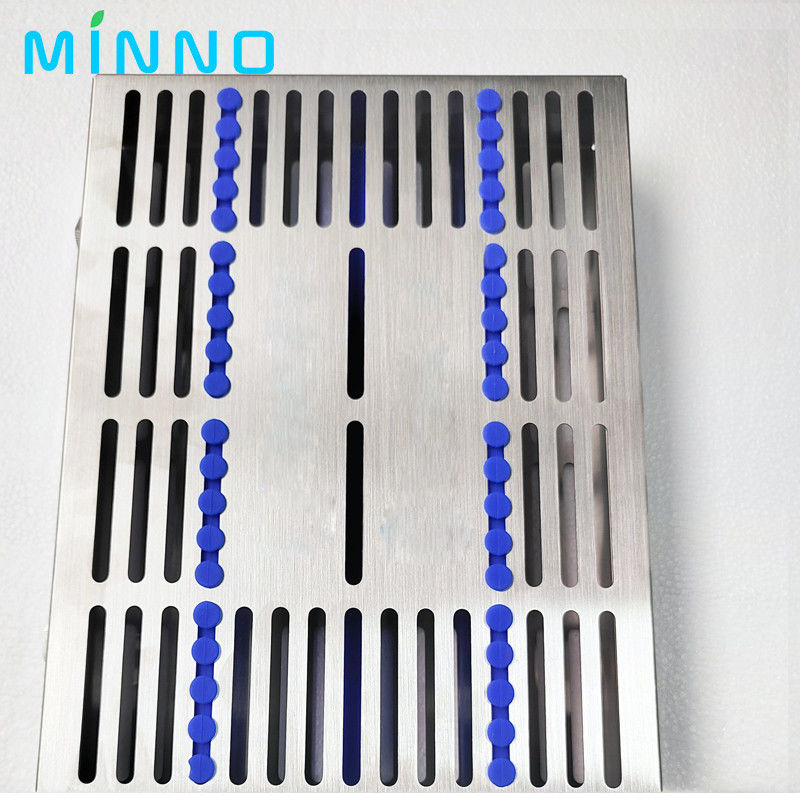 Tandheelkundige sterilisatie rack Chirurgische autoclave sterilisatie doos Denspay roestvrij tandheelkundige cassette bestand Burs Desinfecti