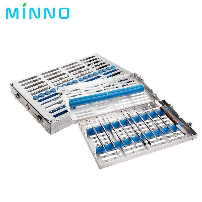 Tandheelkundige sterilisatie rack Chirurgische autoclave sterilisatie doos Denspay roestvrij tandheelkundige cassette bestand Burs Desinfecti