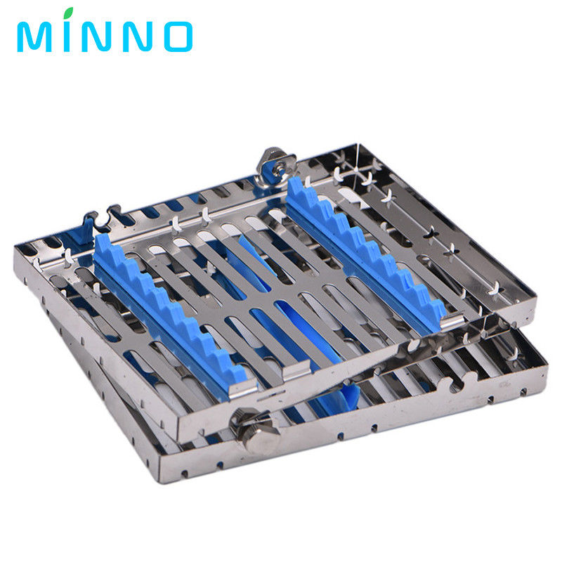 Tandheelkundige sterilisatie rack Chirurgische autoclave sterilisatie doos Denspay roestvrij tandheelkundige cassette bestand Burs Desinfecti