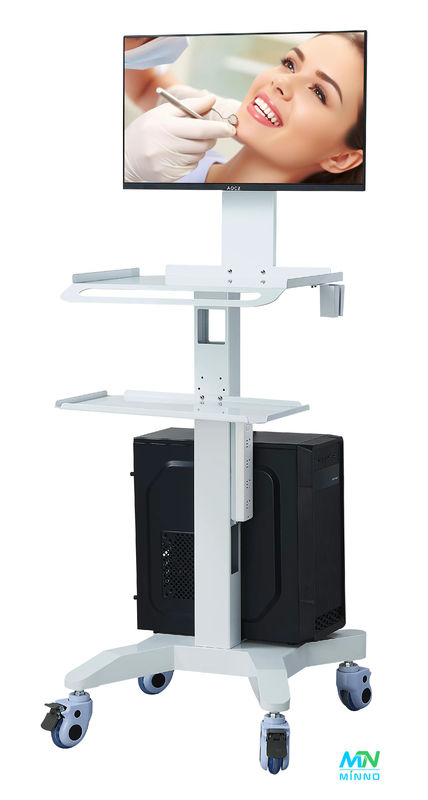 Medische trolley stand tandheelkundige laboratoriumapparatuur stil wiel orale 3D scanner houder host mobiele kar met rem stopcontact dentis