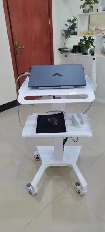 Medische trolley stand tandheelkundige laboratoriumapparatuur stil wiel orale 3D scanner houder host mobiele kar met rem stopcontact dentis