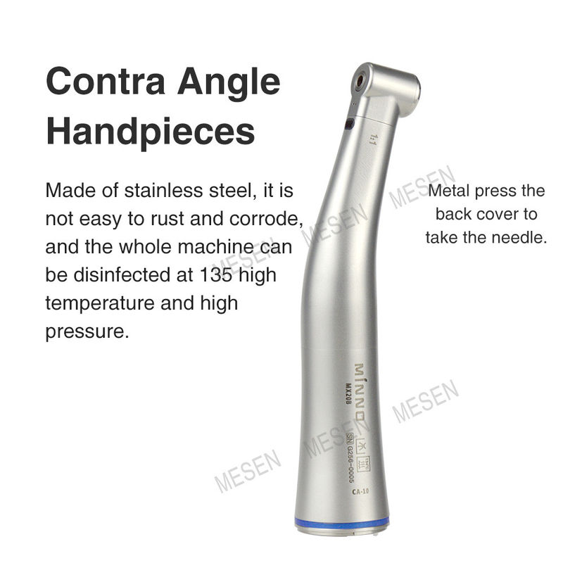 1/ 1 Inner Channel Low Speed Handpiece 4 Holes Low Speed LED Tandheelkundige Handpiece