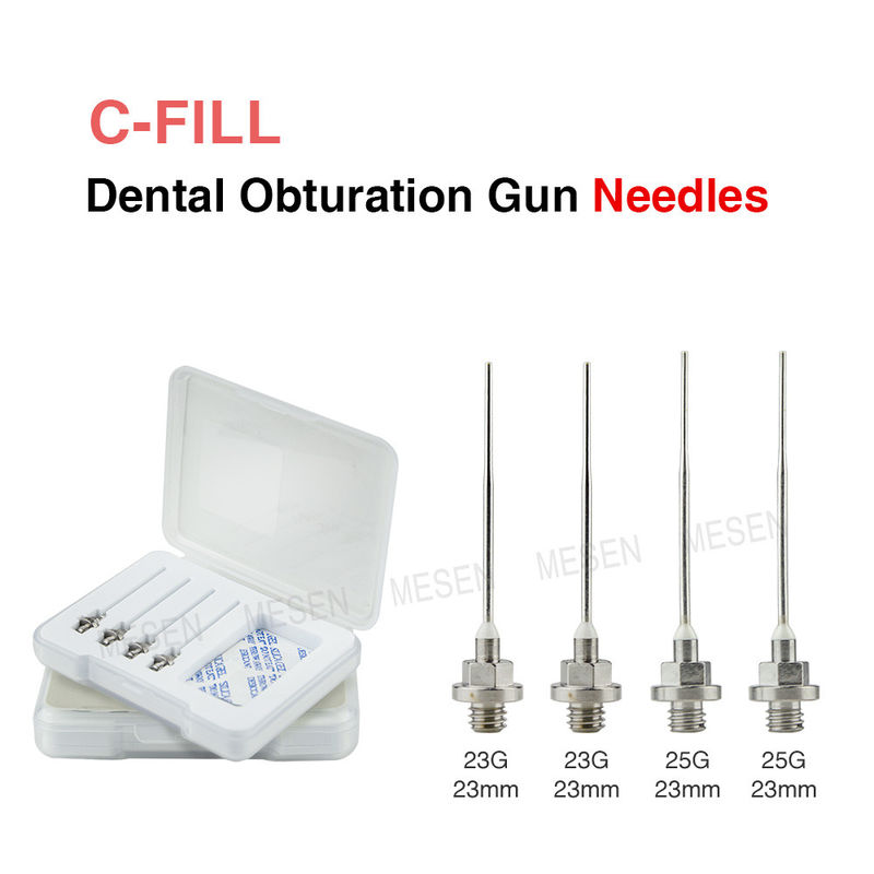 C-FILL tandheelkundige obturatie pistool naalden obturatie pistool naalden tips 4 stuks hoge kwaliteit tandheelkundige draadloze Gutta Percha obturatie pistool en pen gebruik naalden