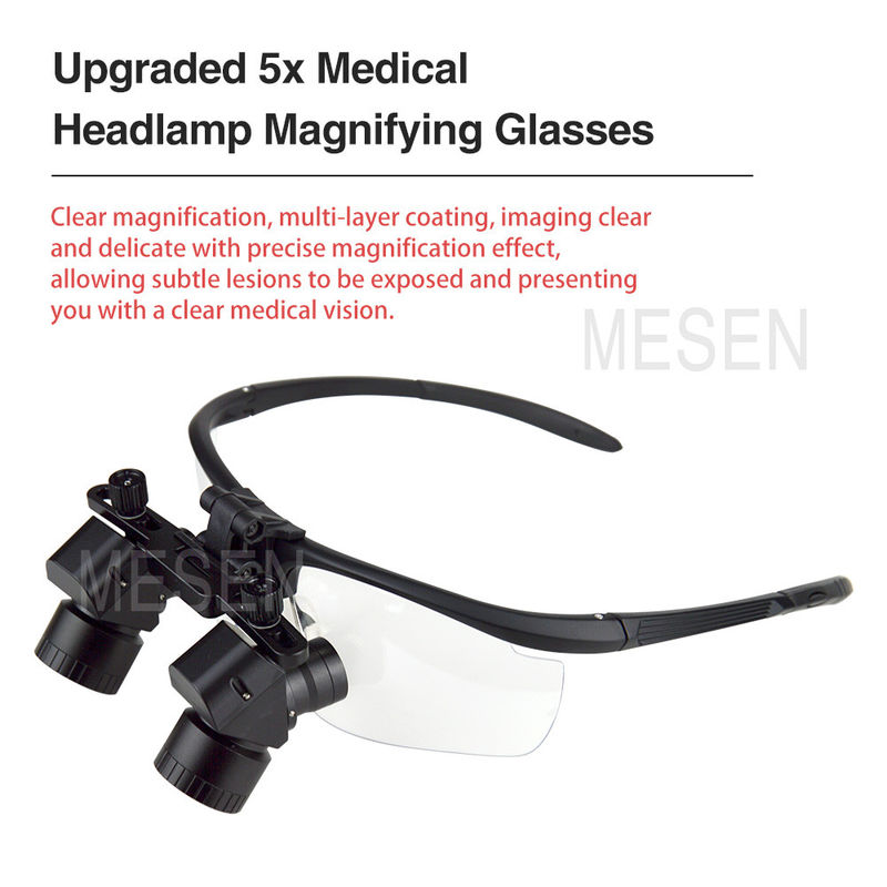 Oental Medical Oral Corner 5X Vergrootglas Tandheelkundige Lupe koplamp Draadloze Draagbare Tandheelkundige Chirurgische Lupe Met Koplamp