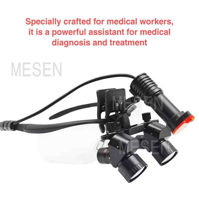 Oental Medical Oral Corner 5X Vergrootglas Tandheelkundige Lupe koplamp Draadloze Draagbare Tandheelkundige Chirurgische Lupe Met Koplamp